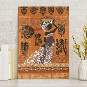 Personalized Beautiful Woman African Canvas Wall Art