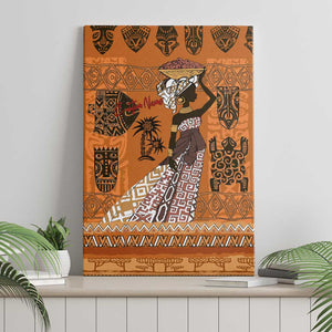 Personalized Beautiful Woman African Canvas Wall Art