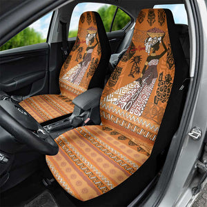 Personalized Beautiful Woman African Car Seat Cover