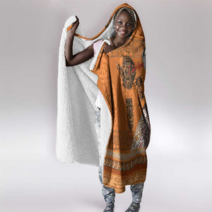 Personalized Beautiful Woman African Hooded Blanket