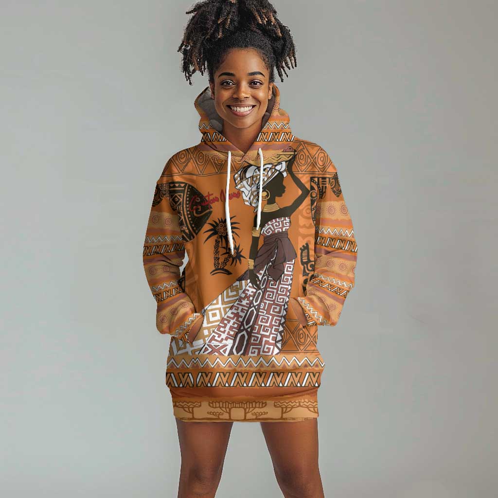 Personalized Beautiful Woman African Hoodie Dress