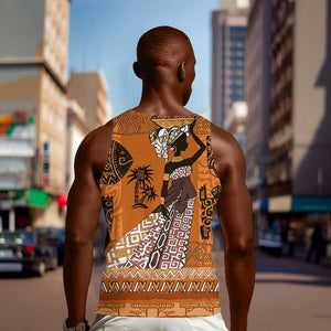 Personalized Beautiful Woman African Men Tank Top