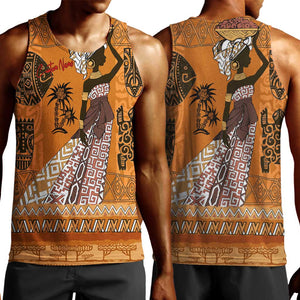 Personalized Beautiful Woman African Men Tank Top