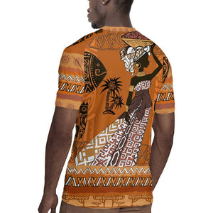 Personalized Beautiful Woman African Rugby Jersey