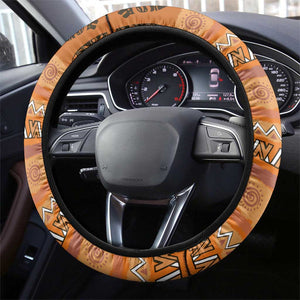 Beautiful Woman African Steering Wheel Cover