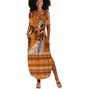 Personalized Beautiful Woman African Summer Maxi Dress