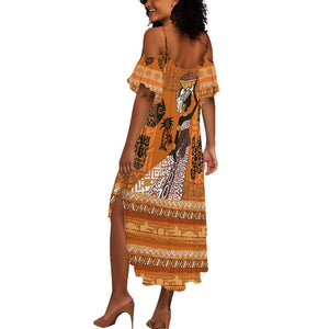 Personalized Beautiful Woman African Summer Maxi Dress