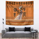 Personalized Beautiful Woman African Tapestry