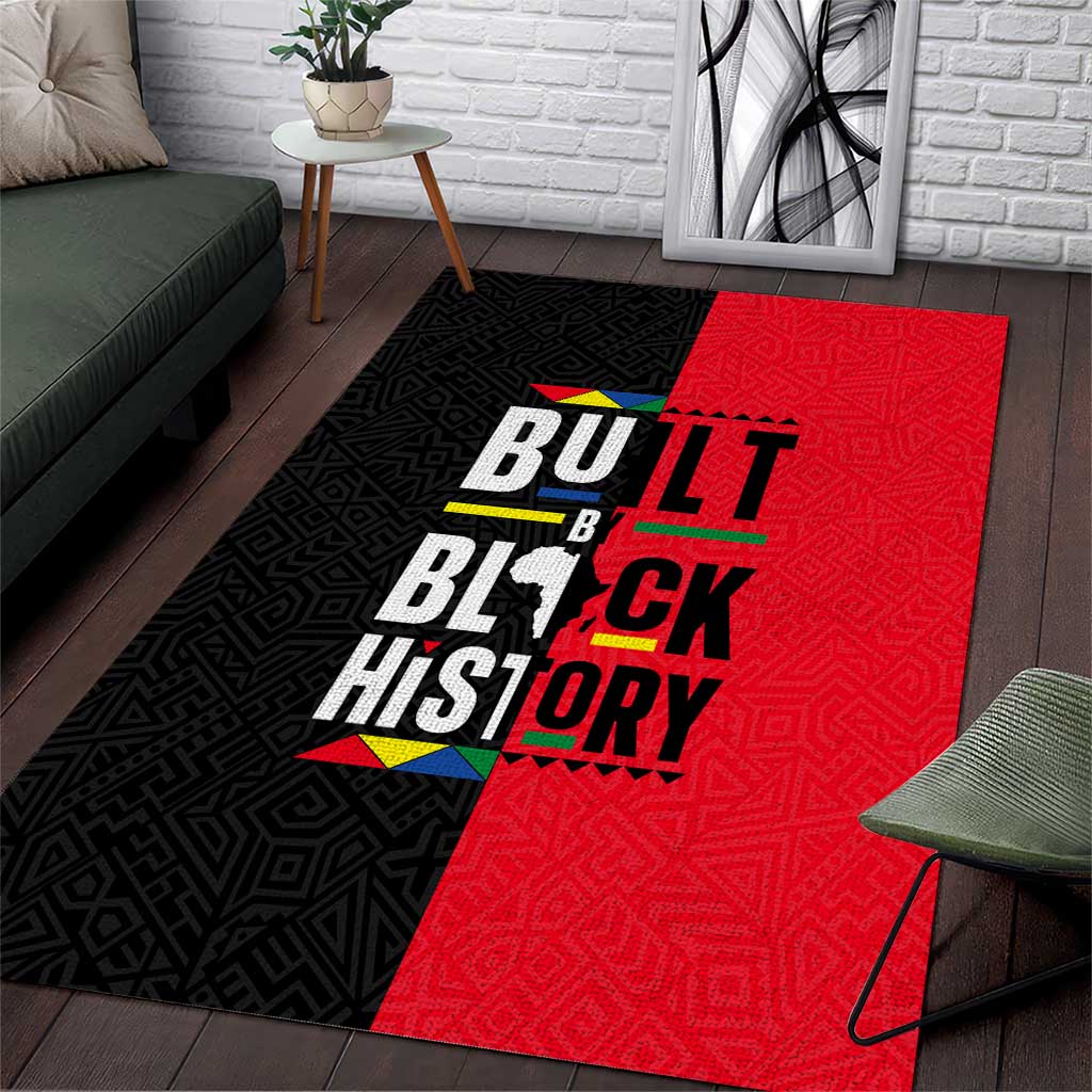 Built By Black History Area Rug