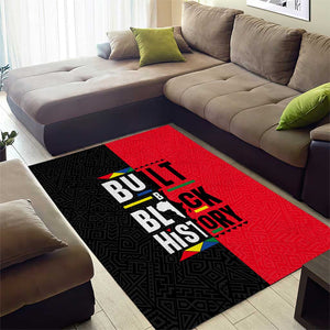 Built By Black History Area Rug