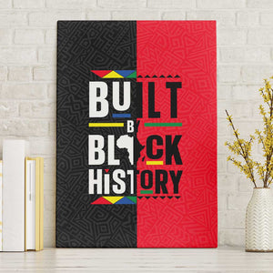 Built By Black History Canvas Wall Art