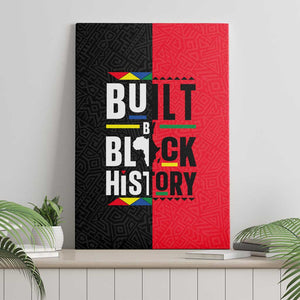 Built By Black History Canvas Wall Art