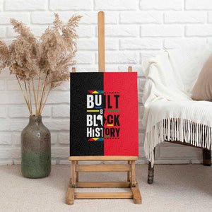 Built By Black History Canvas Wall Art