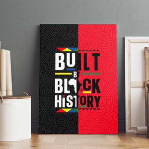 Built By Black History Canvas Wall Art