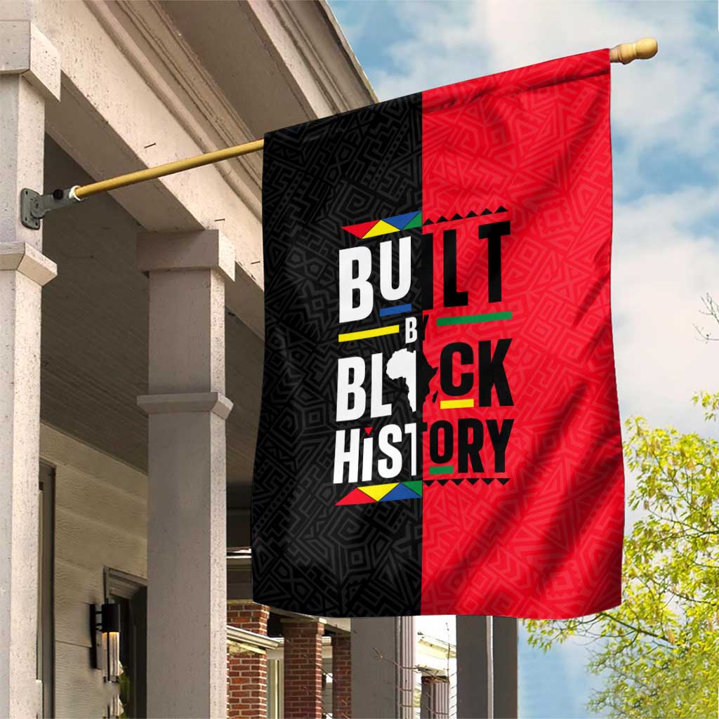 Built By Black History Garden Flag