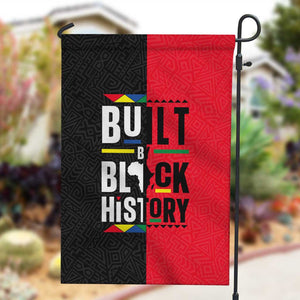 Built By Black History Garden Flag