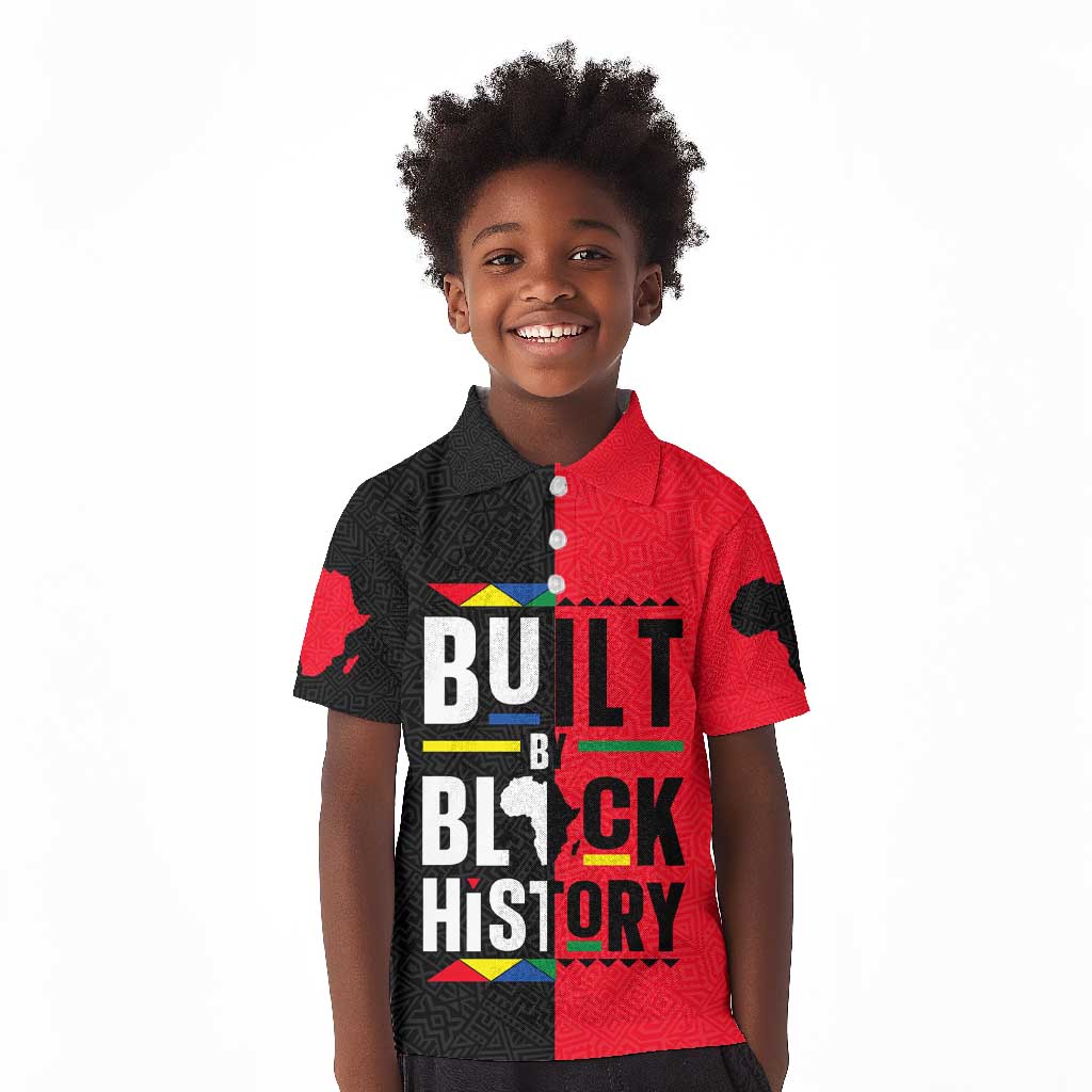Built By Black History Kid Polo Shirt