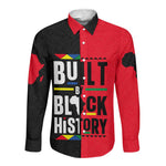 Built By Black History Long Sleeve Button Shirt