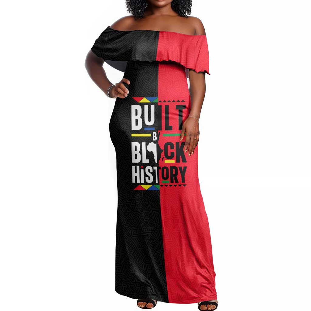 Built By Black History Off Shoulder Maxi Dress