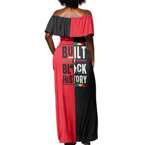 Built By Black History Off Shoulder Maxi Dress