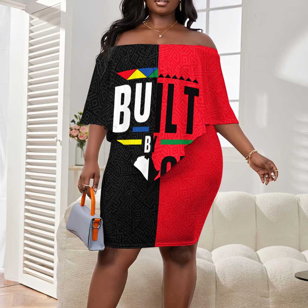 Built By Black History Off Shoulder Short Dress