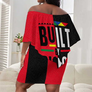 Built By Black History Off Shoulder Short Dress