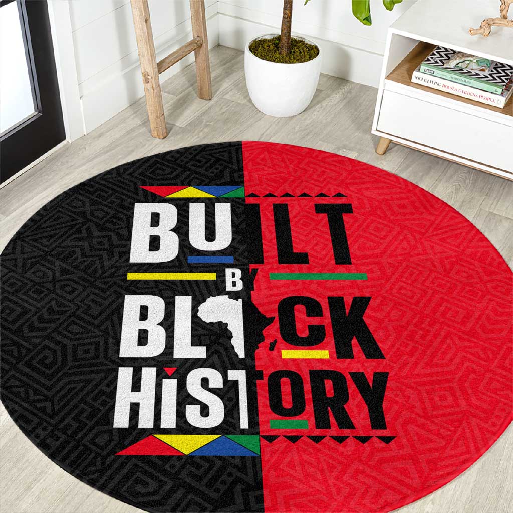 Built By Black History Round Carpet