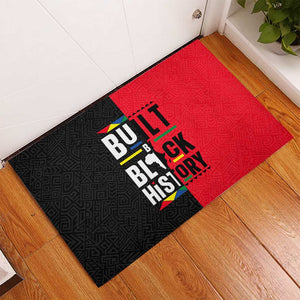 Built By Black History Rubber Doormat