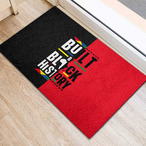 Built By Black History Rubber Doormat