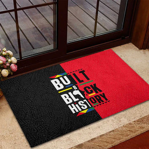 Built By Black History Rubber Doormat