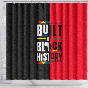 Built By Black History Shower Curtain