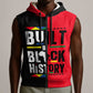 Built By Black History Sleeveless Zip Hoodie - African Pride