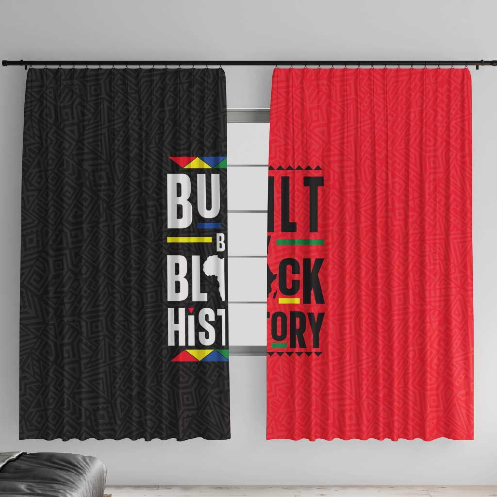 Built By Black History Window Curtain