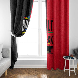 Built By Black History Window Curtain