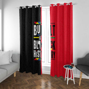 Built By Black History Window Curtain