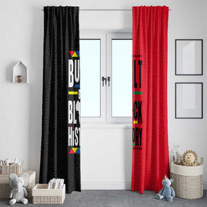 Built By Black History Window Curtain