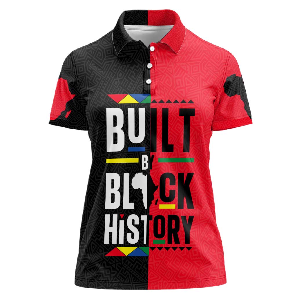 Built By Black History Women Polo Shirt