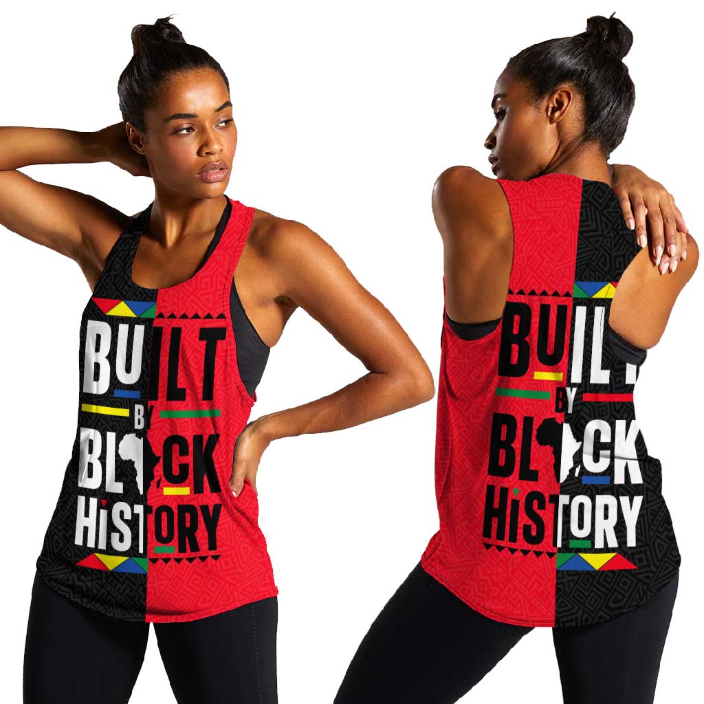 Built By Black History Women Racerback Tank