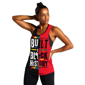 Built By Black History Women Racerback Tank