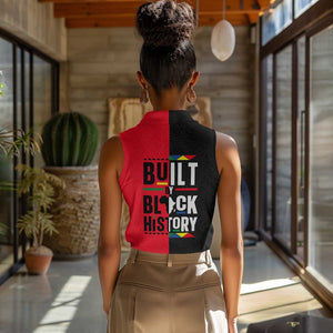 Built By Black History Women Sleeveless Polo Shirt