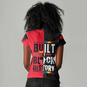 Built By Black History Women V-Neck T-Shirt