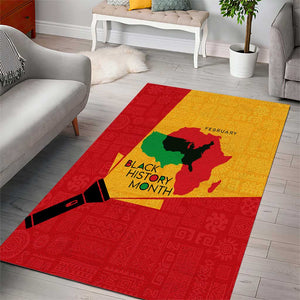 Black History Month Area Rug - African February Design