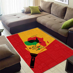 Black History Month Area Rug - African February Design