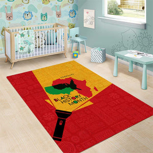 Black History Month Area Rug - African February Design