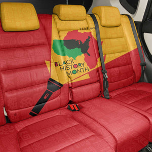 Black History Month Back Car Seat Cover - African February Design