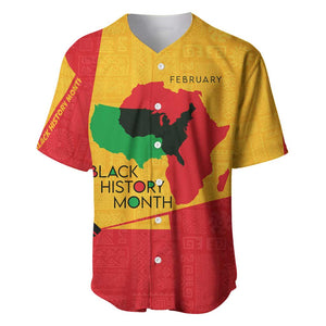 Black History Month Baseball Jersey - African February Design