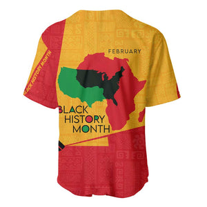 Black History Month Baseball Jersey - African February Design