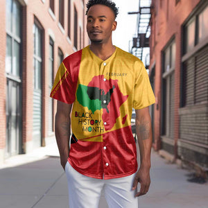 Black History Month Baseball Jersey - African February Design