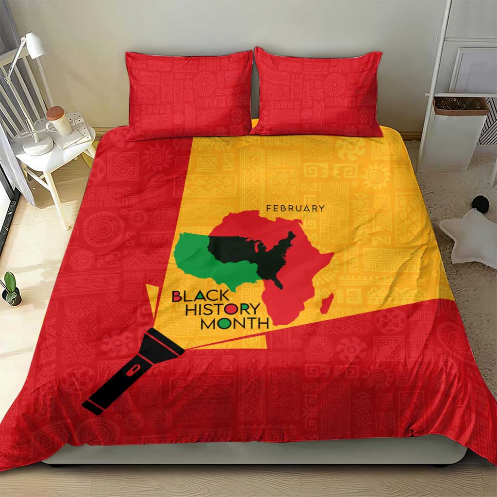 Black History Month Bedding Set - African February Design