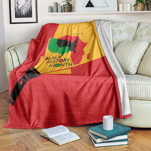 Black History Month Blanket - African February Design